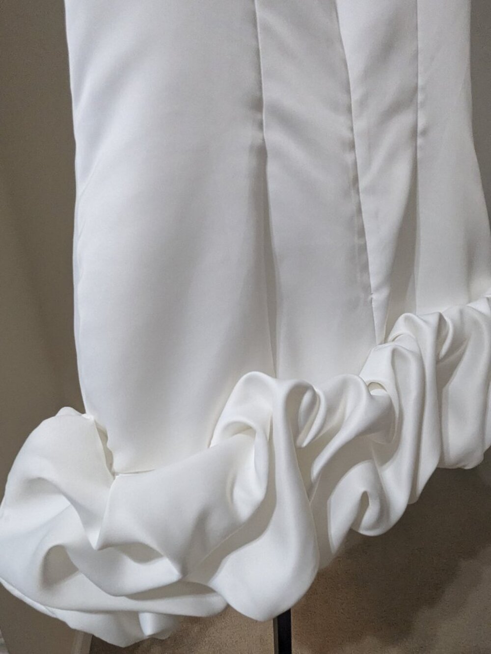Sienna Satin Mini Dress - White - 1XL - Picture 8 of 11